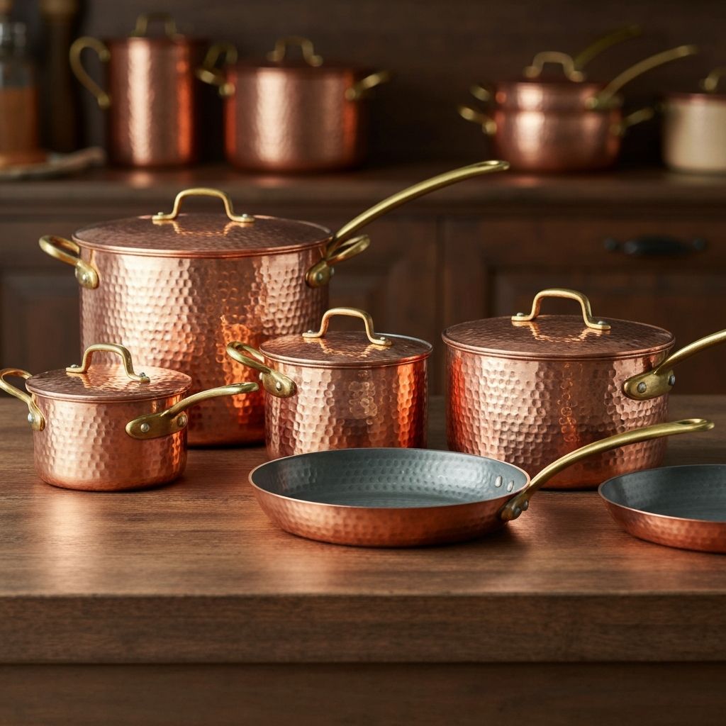 Viking Copper Clad 3-ply cookware with superior heat conductivity