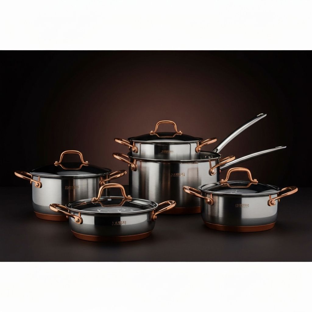 Viking Cookware Professional Collection with 5-ply stainless steel construction