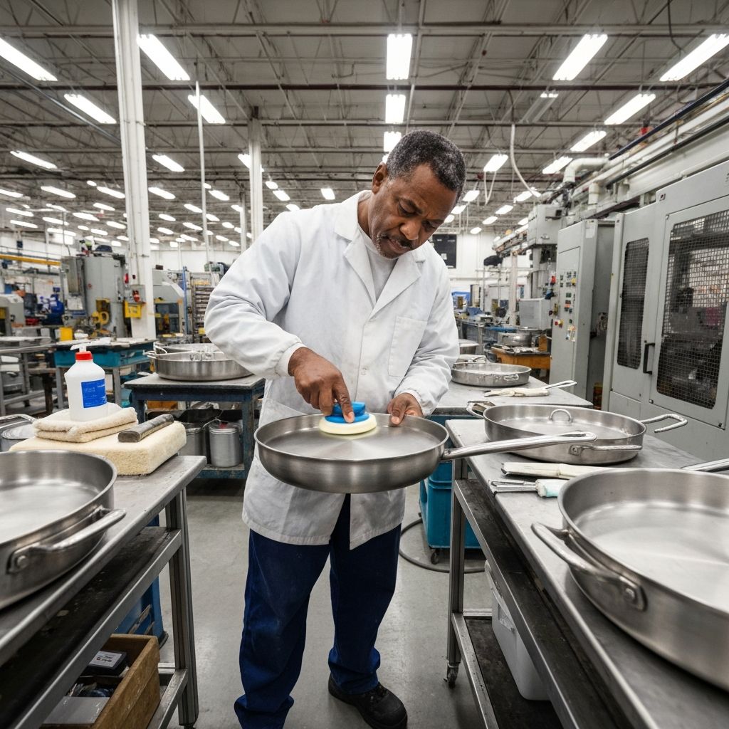 Viking Cookware manufacturing facility showcasing American craftsmanship